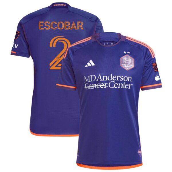 Houston Dynamo Fc 2024 Still Holdin Authentic Jersey Purple 2 Escobar