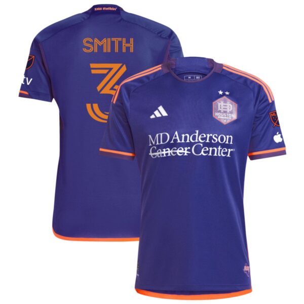 Houston Dynamo Fc 2024 Still Holdin Authentic Jersey Purple 3 Smith