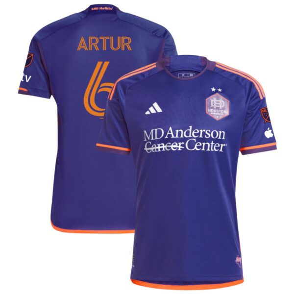 Houston Dynamo Fc 2024 Still Holdin Authentic Jersey Purple 6 Artur