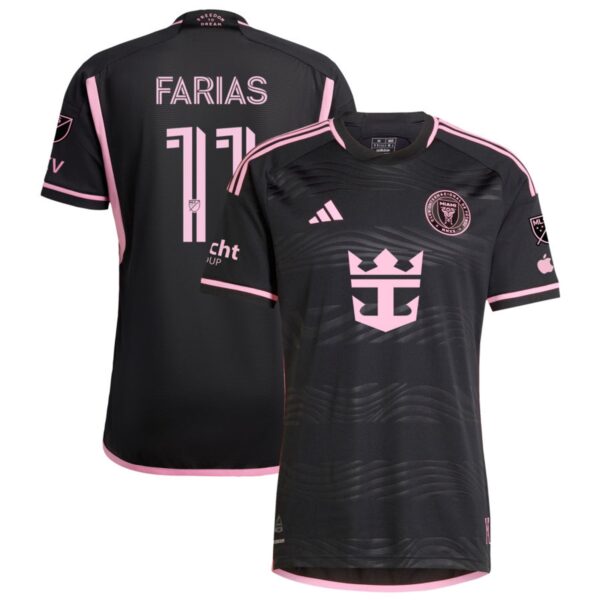 Inter Miami Cf 2024 La Noche Authentic Jersey Black 11 Farias