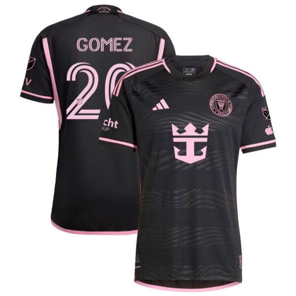 Inter Miami Cf 2024 La Noche Authentic Jersey Black 20 Gomez