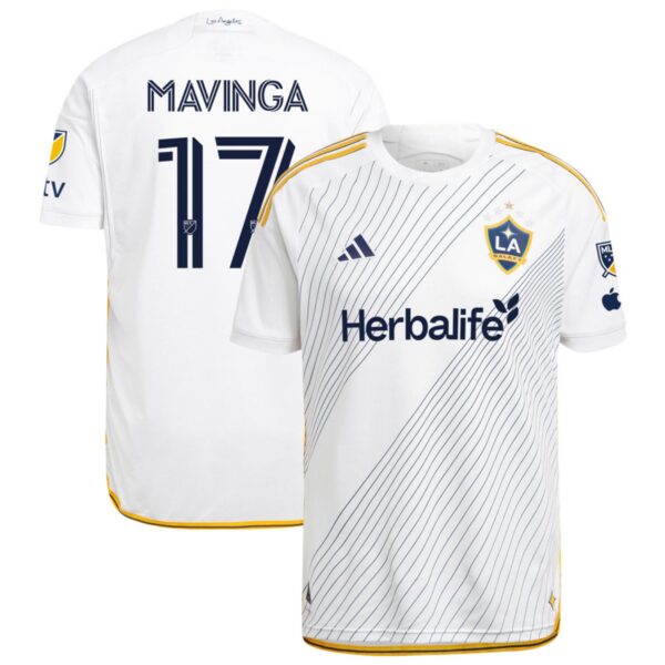 La Galaxy 2024 Angeleno Kit Authentic Jersey White 17 Mavinga