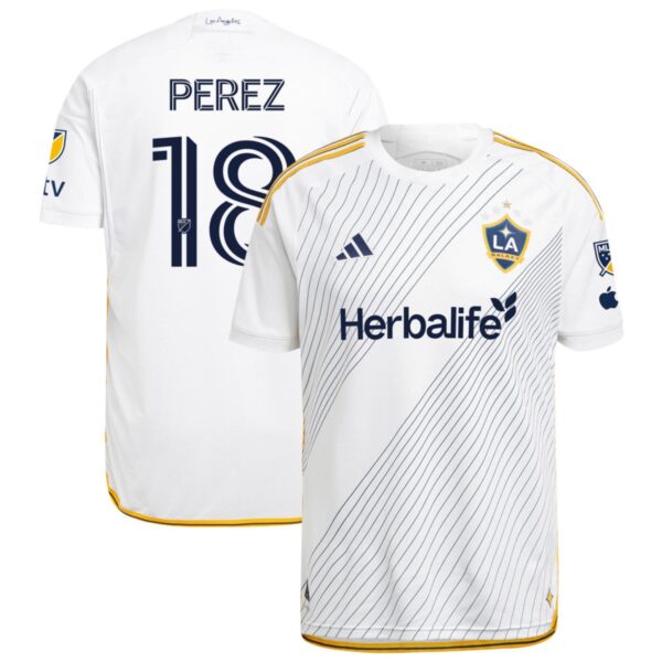 La Galaxy 2024 Angeleno Kit Authentic Jersey White 18 Perez