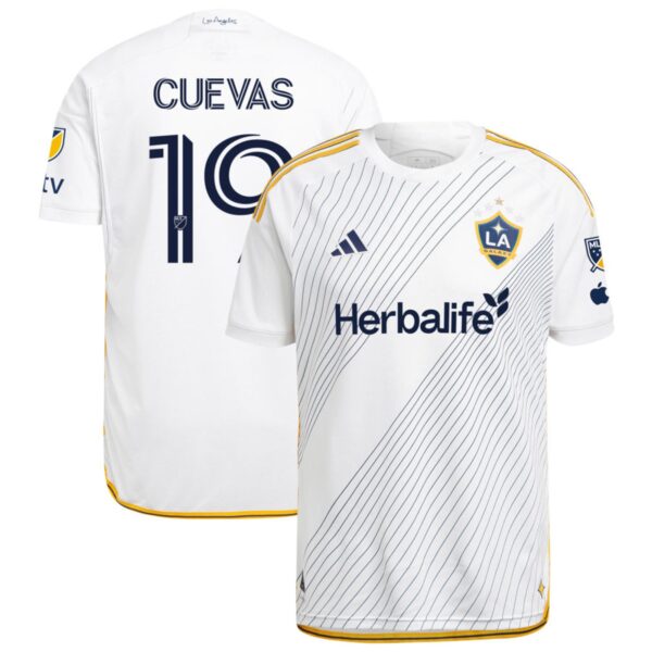 La Galaxy 2024 Angeleno Kit Authentic Jersey White 19 Cuevas