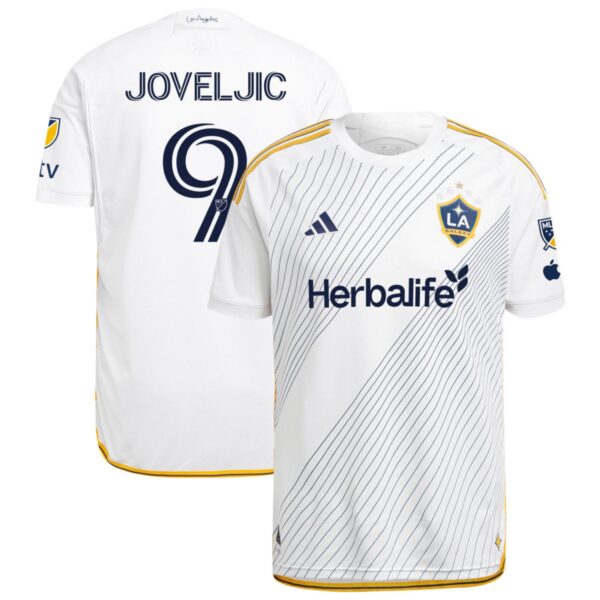 La Galaxy 2024 Angeleno Kit Authentic Jersey White 9 Joveljic