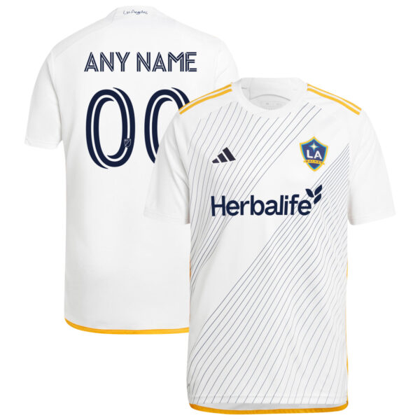 la galaxy 2024 angeleno kit jersey white 00 any name 201110897