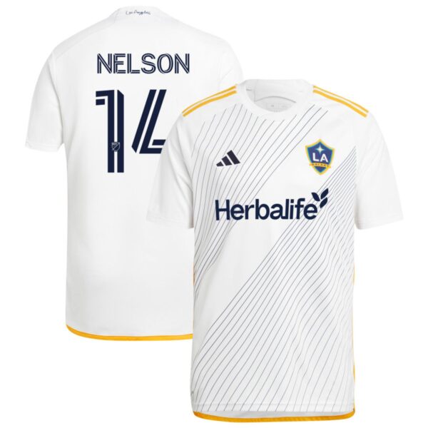 la galaxy 2024 angeleno kit jersey white 14 nelson 201110897