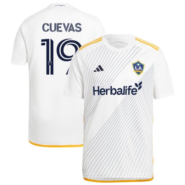 la galaxy 2024 angeleno kit jersey white 19 cuevas 201110897