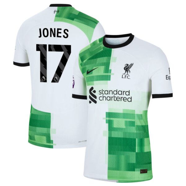 liverpool 2023 24 away authentic jersey white 17 jones