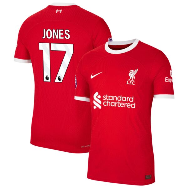 liverpool 2023 24 home authentic jersey red 17 jones