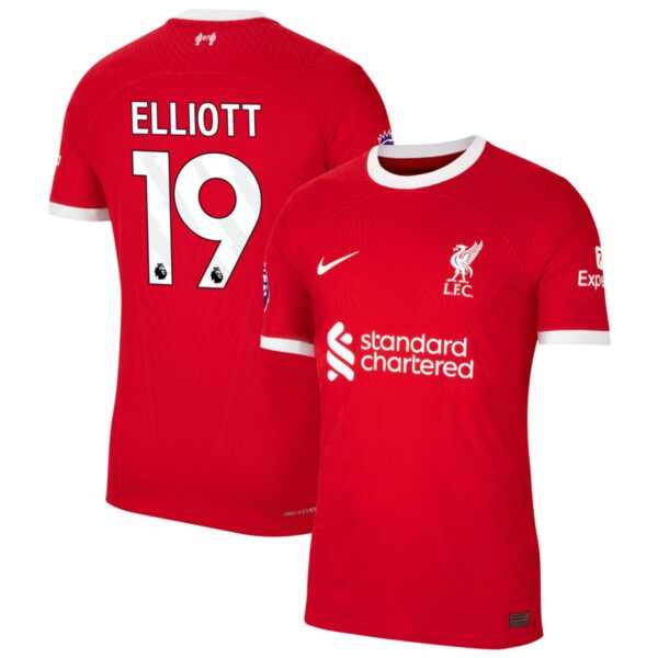 liverpool 2023 24 home authentic jersey red 19 elliott