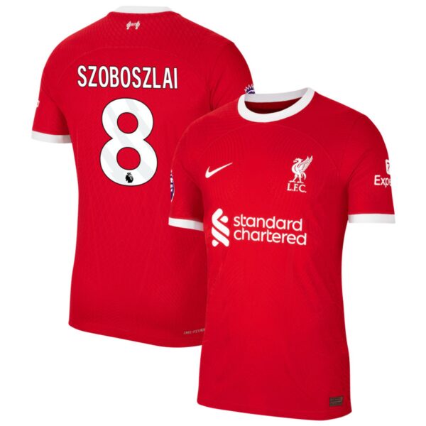 liverpool 2023 24 home authentic jersey red 8 szoboszlai