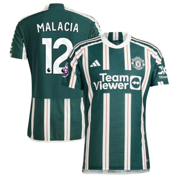 manchester united 2023 24 away authentic jersey green 12 malacia