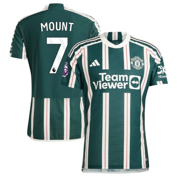 manchester united 2023 24 away authentic jersey green 7 mount