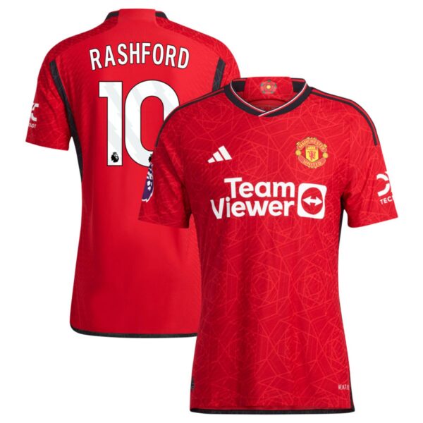 manchester united 2023 24 home authentic jersey red 10 rashford