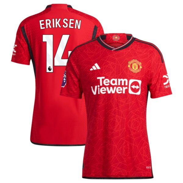 manchester united 2023 24 home authentic jersey red 14 eriksen