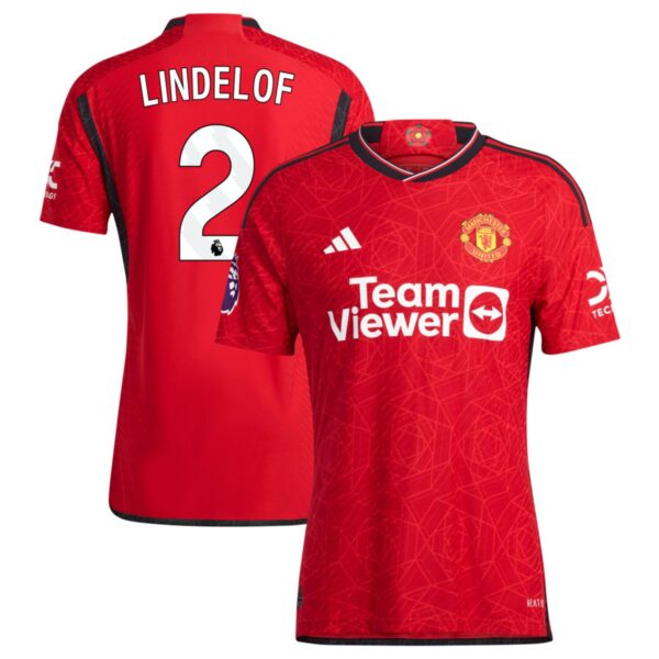 manchester united 2023 24 home authentic jersey red 2 lindelof