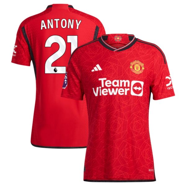 manchester united 2023 24 home authentic jersey red 21 antony