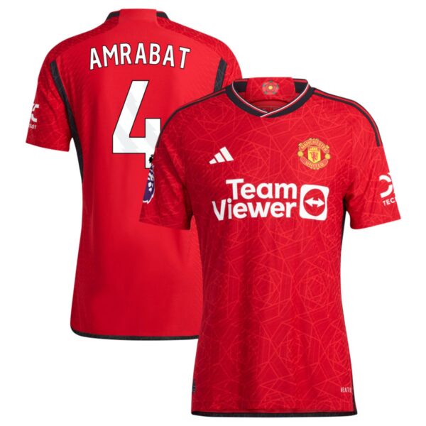 manchester united 2023 24 home authentic jersey red 4 amrabat