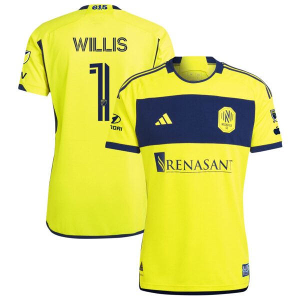 Nashville Sc 2024 The 615 Kit Authentic Jersey Yellow 1 Willis