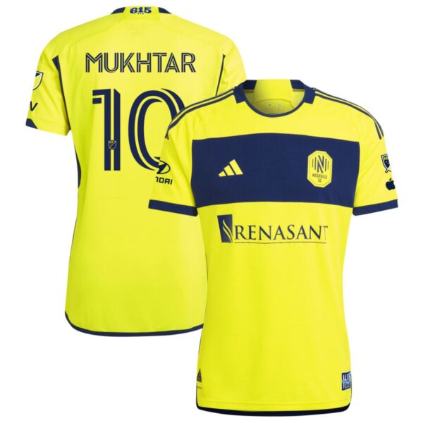 Nashville Sc 2024 The 615 Kit Authentic Jersey Yellow 10 Mukhtar