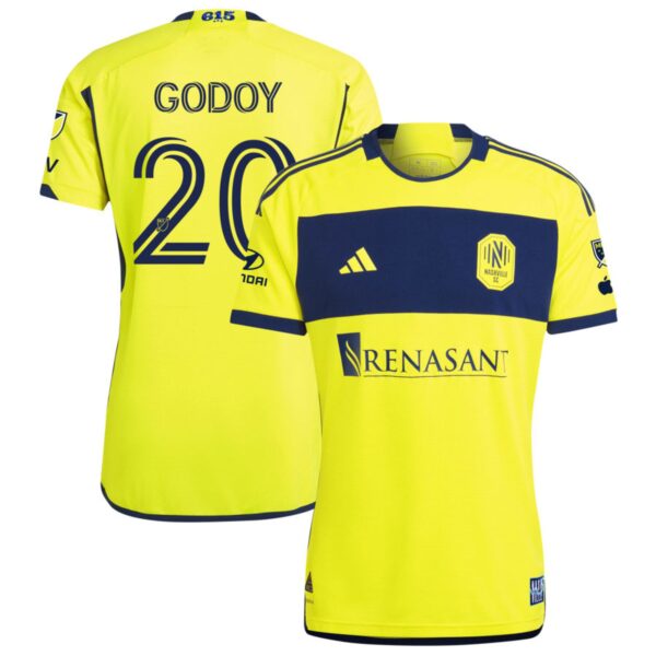 Nashville Sc 2024 The 615 Kit Authentic Jersey Yellow 20 Godoy