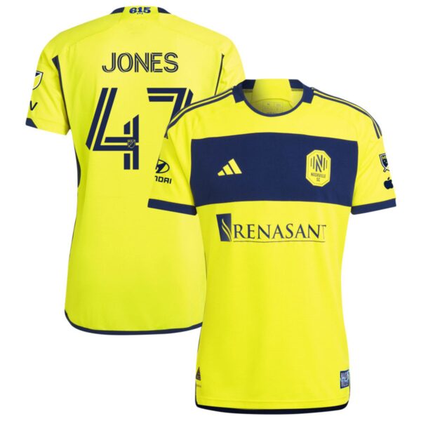 Nashville Sc 2024 The 615 Kit Authentic Jersey Yellow 47 Jones