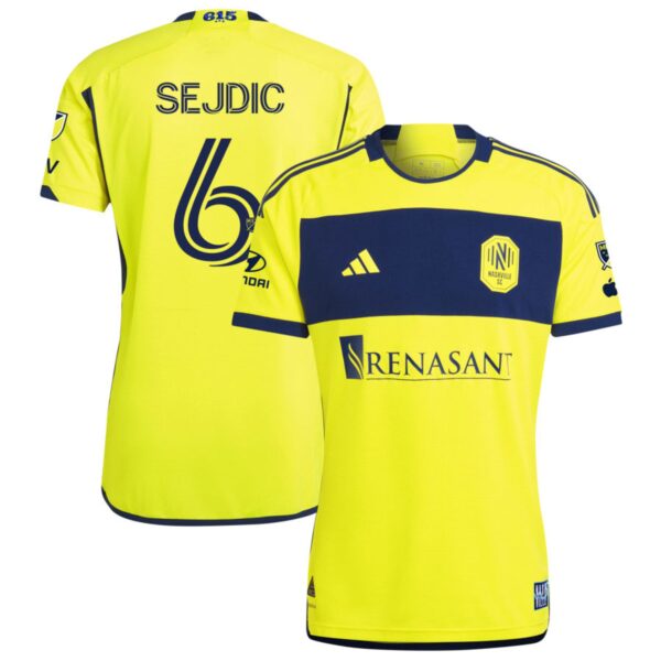 Nashville Sc 2024 The 615 Kit Authentic Jersey Yellow 6 Sejdic