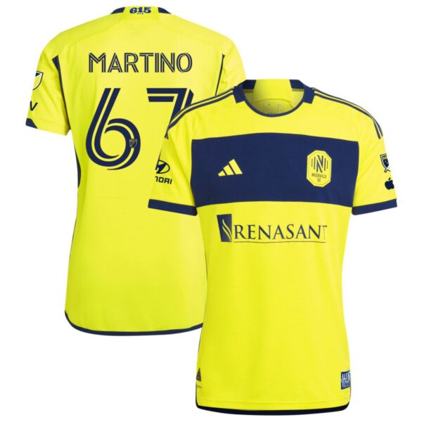 Nashville Sc 2024 The 615 Kit Authentic Jersey Yellow 67 Martino