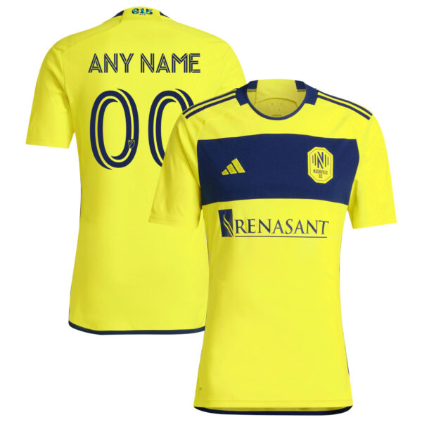 nashville sc 2024 the 615 kit jersey yellow 00 any name 201110900