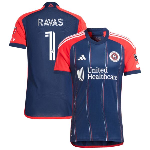 New England Revolution 2024 Boston Tea Party Authentic Jersey Navy 1 Ravas