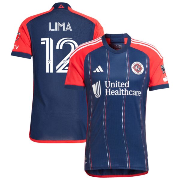 New England Revolution 2024 Boston Tea Party Authentic Jersey Navy 12 Lima