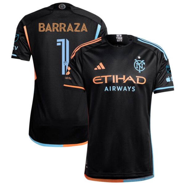 New York City Fc 2024 24 7 Kit Authentic Jersey Black 1 Barraza