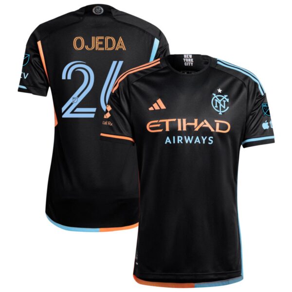 New York City Fc 2024 24 7 Kit Authentic Jersey Black 26 Ojeda