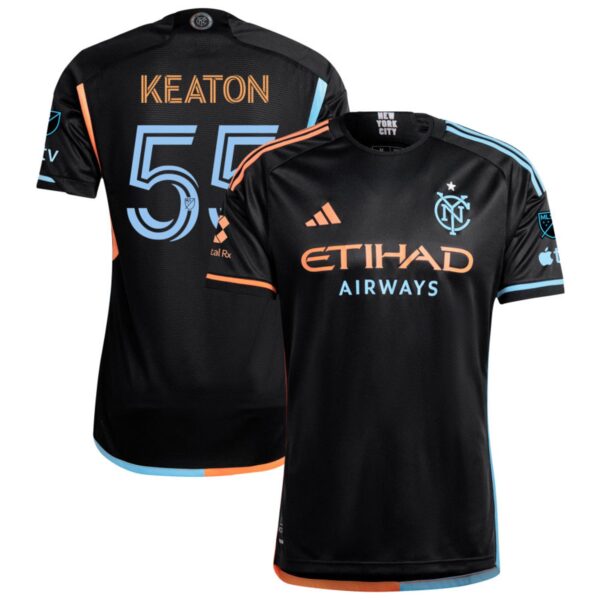 New York City Fc 2024 24 7 Kit Authentic Jersey Black 55 Keaton