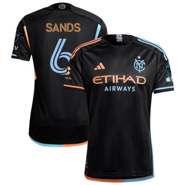 New York City Fc 2024 24 7 Kit Authentic Jersey Black 6 Sands