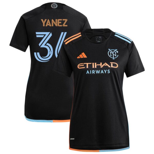 new york city fc 2024 24 7 kit jersey black 36 yanez 201113218