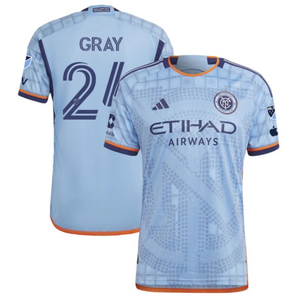 New York City Fc 2024 The Interboro Kit Authentic Jersey Sky Blue 24 Gray