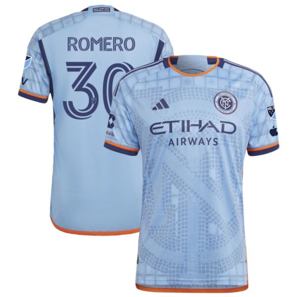 New York City Fc 2024 The Interboro Kit Authentic Jersey Sky Blue 30 Romero