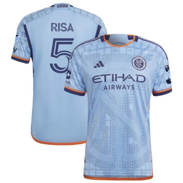 New York City Fc 2024 The Interboro Kit Authentic Jersey Sky Blue 5 Risa