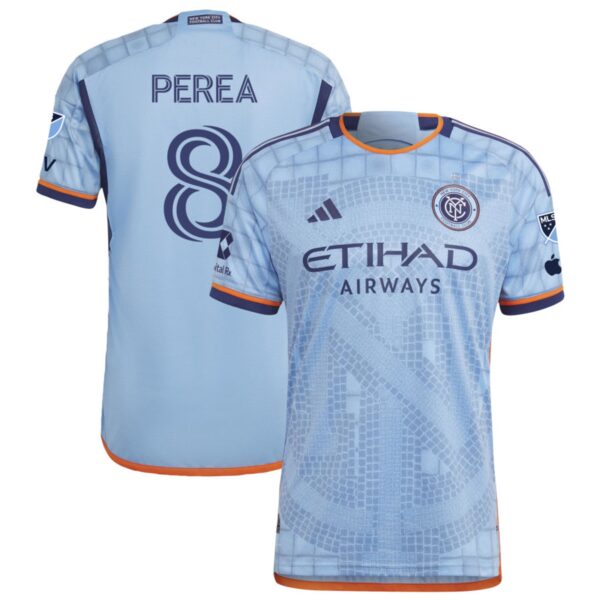 New York City Fc 2024 The Interboro Kit Authentic Jersey Sky Blue 8 Perea