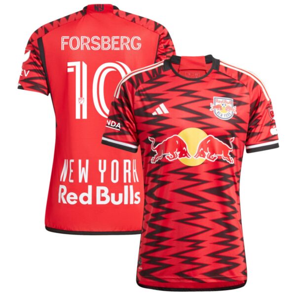 New York Red Bulls 2024 Legacy Authentic Jersey Red 10 Forsberg