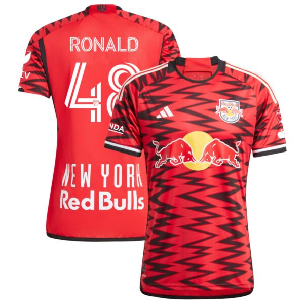 New York Red Bulls 2024 Legacy Authentic Jersey Red 48 Ronald