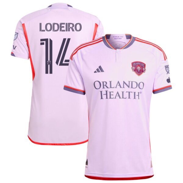 Orlando City Sc 2024 Legacy Kit Authentic Jersey Purple 14 Lodeiro