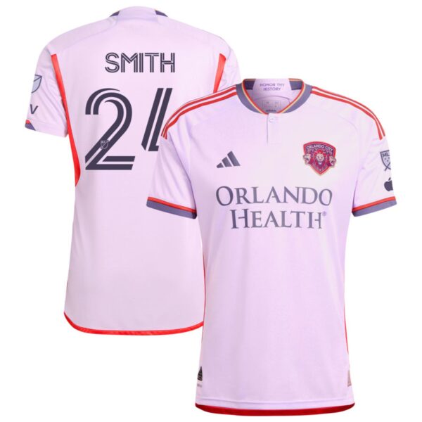 Orlando City Sc 2024 Legacy Kit Authentic Jersey Purple 24 Smith