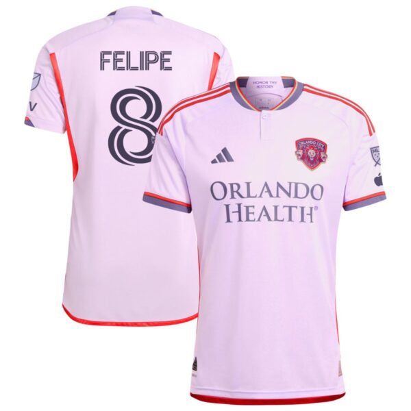 Orlando City Sc 2024 Legacy Kit Authentic Jersey Purple 8 Felipe