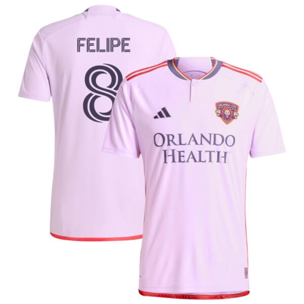 orlando city sc 2024 legacy kit jersey purple 8 felipe 201113219