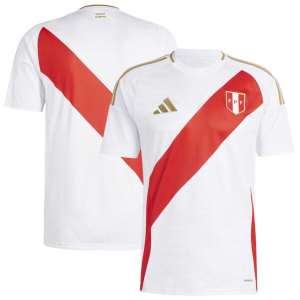 Peru National Team 2024 Home Fan Version Jersey - White