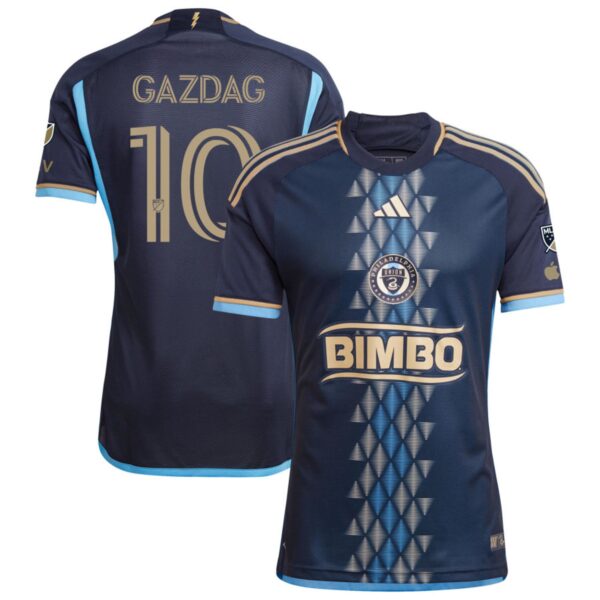 Philadelphia Union 2024 The Xv Kit Authentic Jersey Navy 10 Gazdag