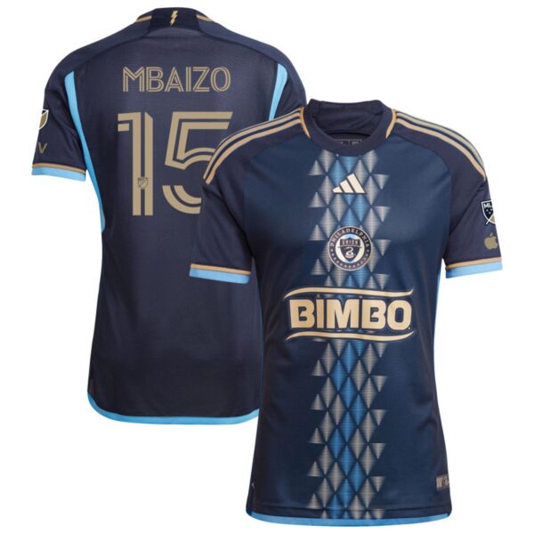 Philadelphia Union 2024 The Xv Kit Authentic Jersey Navy 15 Mbaizo